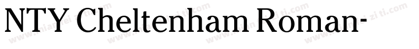NTY Cheltenham Roman字体转换